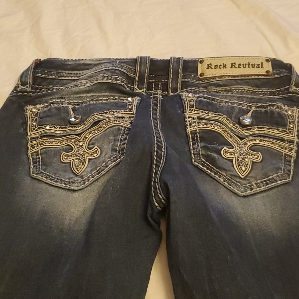 Rock Revival 29 crystal detal jeans
